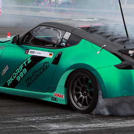 AvD Drift Championship in der EXPERIENCE AREA: Drift-Action, quietschende Reifen, Gummigeruch und Motoren im Begrenzer